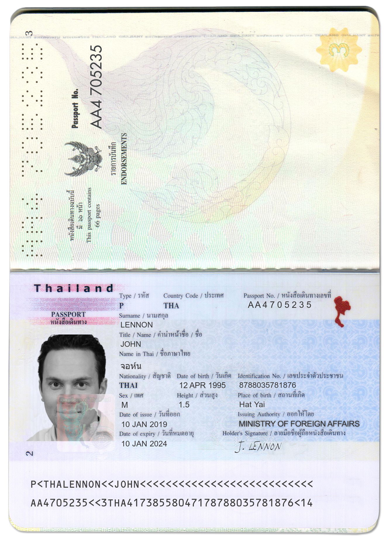 Thailand PassPort